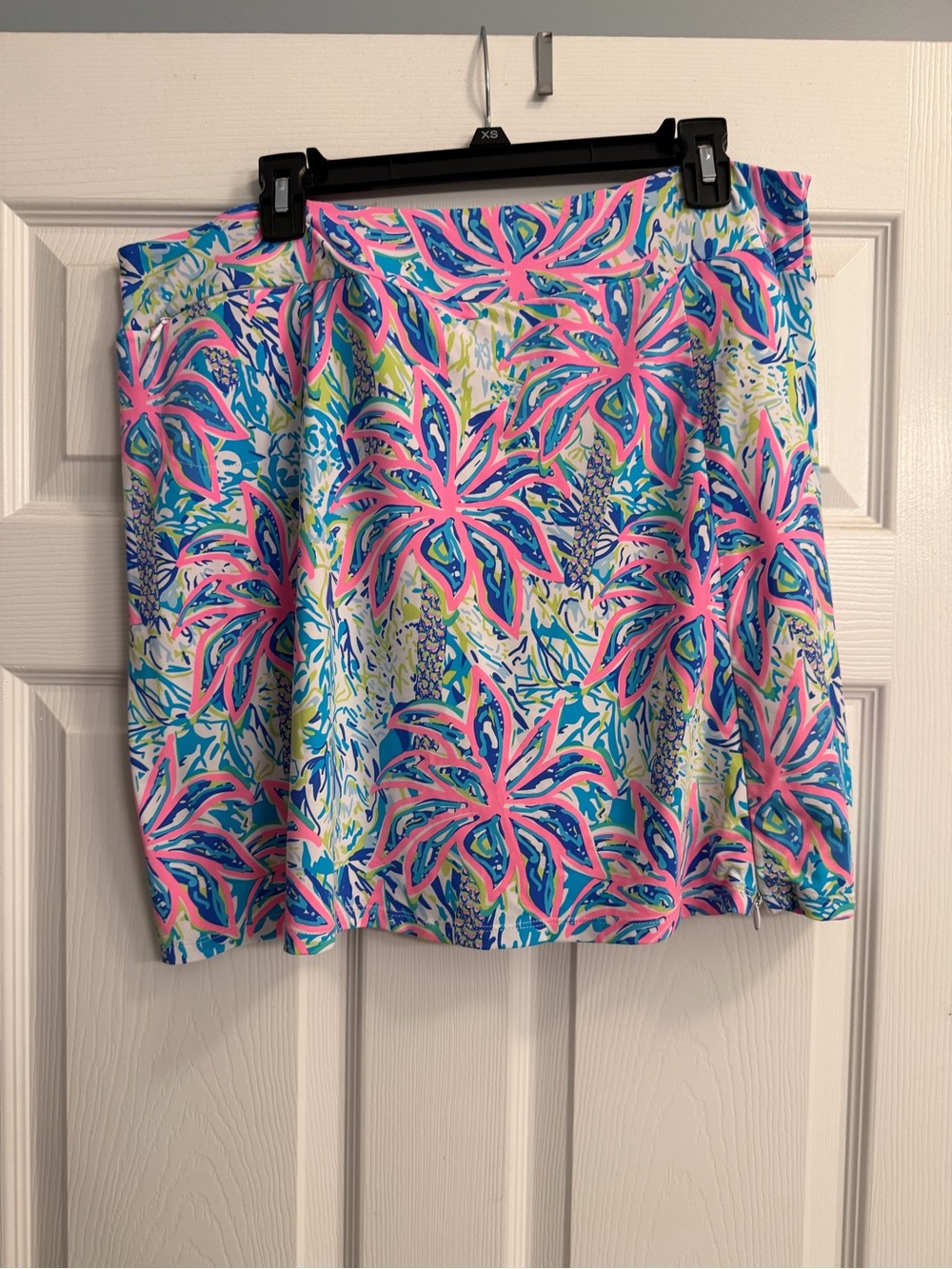 Lilly Pulitzer Pink, Blue & Green Tropical Floral Mini Skirt